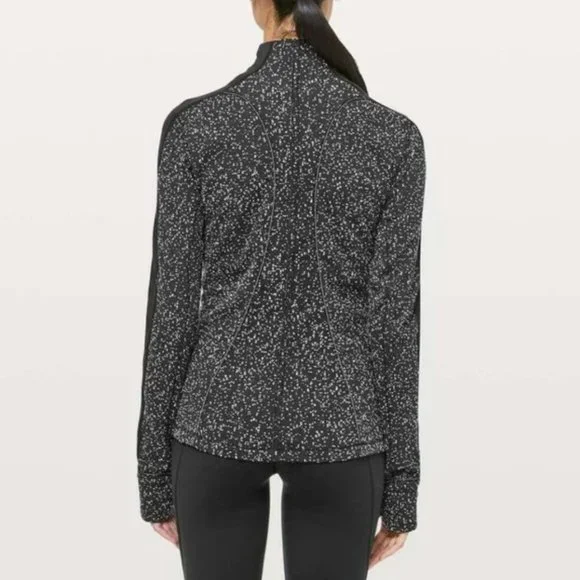 Lululemon Run Briskly 1/2 Zip Pullover - Jacquard Black - Picture 5 of 11